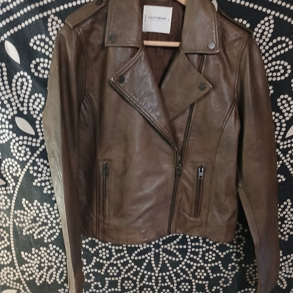 Brown Leather Jacket - Picture 13 of 14